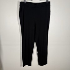 J.Jill Pure Jill Women XL TALL Black Affinity French Terry Slim Leg Pants NWOT picture