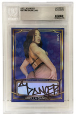 Abella Danger Signed Custom Trading Card Beckett Encapsulated Autograph Grade 10 picture