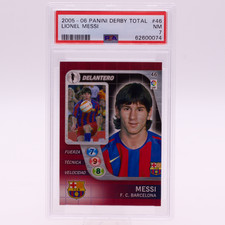 2005-06 Panini Derby Total Lionel Messi #46 PSA 7 NM FC Barcelona picture