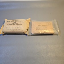 Vintage 1990 British Army Gulf War Webbing Bundle Sealed Decon Kit & CAMO Dress picture