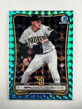 2026 Bowman Chrome Mason Miller Aqua Geometric Refractor /125 Padres picture