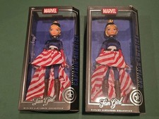 2X MARVEL Fan Girl Dolls Madame Alexander COLLECTION INSPIRED By CAPTAIN AMERICA picture
