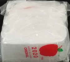 Original Apple Bags CLEAR Resealable Baggies Wholesale 1k  10k  50k Choose Size picture