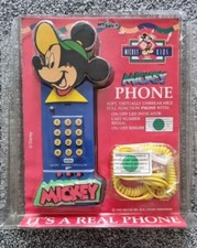 NEW & SEALED Mickey Phone - Mickey For Kids - Disney Recyco 1997 picture