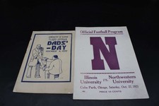 1922/1923 Illinois vs Northwestern Football Program Lot Red Grange ZJ21677 picture
