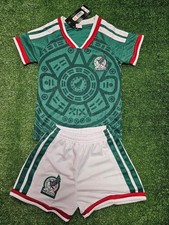 MEXICO Soccer Kids And adult Jersey and Shorts WHITE picture
