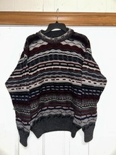 Vintage Coogi Australia Authentic Multicolor 3D Knit Crewneck Sweater Wool Small picture