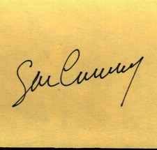 SEAN CONNERY Autograph Cut Signature Signed 3.5X2.75 Card w/ COA  James Bond 007 picture