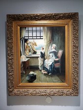 Vintage Landscape Oil Painting on Canvas 24
