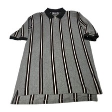 Vintage Slazenger Polo Shirt Mens XL Cotton Striped Golf 90s Hong Kong Heavy picture