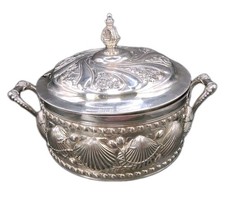 ​Antique James W. Tufts Boston Silver Plate Tureen #853 Nautical Victorian 1880s picture