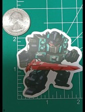 TRANSFORMERS X NEMESIS PRIME STICKER X HIGH-GLOSS DIE-CUT STICKER X 2X2 INCHES X picture