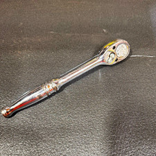 Vintage Snap-on F71G 3/8” Drive Ratchet USA Chrome Handle 🇺🇸 picture
