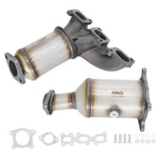 2PCS Front Rear Catalytic Converter For 2011-2014 Ford Edge 3.5L 3.7L MKX 3.7L picture