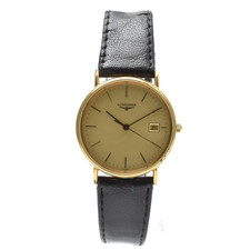 [EXCELLENT+5] Longines Grand Classic L4.636.2 Gold Dial Date Quartz Men's Watch picture