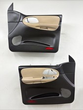 02-09 Chevy Trailblazer Front Door Panels Power OEM Black/Tan picture