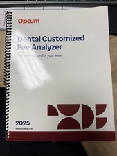 Optum Dental Customized Fee Analyzer 2025 Spiral Bound Manual picture