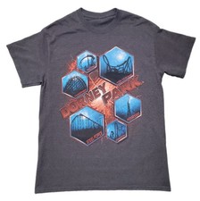 Dorney Park Vintage Y2K Roller Coaster T-Shirt ~ Steel Force/Hydra ~Adult Medium picture