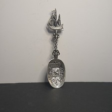 Dutch Silver 833 Decorative Spoon With 3 Makers Marks picture