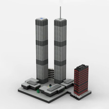 Custom MOC World Trade Center Building Blocks Set - 982-Piece Miniature Architec picture