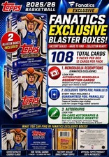  2025-2026 Topps NBA Basketball Fanatics 2X Exclusive Sealed Redemptions Box Lot picture