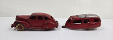 Vintage 1930's Hubley Cast Iron Zephyr Car W/ Trailer picture