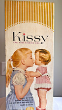 Vintage 1961 Ideal Kissy Doll by Ideal in her original outfit Box works great picture
