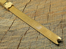 Vintage Speidel USA NOS Unused Watch Band C-Ring Sliding Clasp Gold Filled Mesh picture