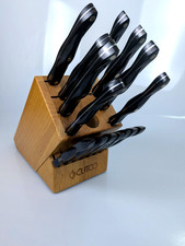 CUTCO Homemaker 18 Piece Knife Set (Missing 3) w/ Block - Dark Brown Excellent picture