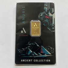 Acre Gold Anubis Ancient Collection 2.5 Gram .9999 Gold Bar in Assay picture