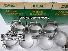 40 X pcs IDEAL- Tridon Hose Clamps, Abrazaderas Size 28 (32 to 57mm) Made in USA picture