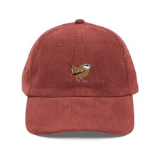Carolina Wren Embroidered Vintage Corduroy Cap (Embroidery) picture
