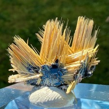 Amazing Golden Rutile With Hematite Crystal From Brazil, 11.80ct picture