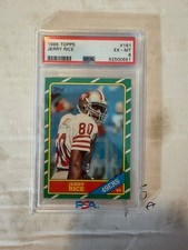 1986 Topps - Jerry Rice #161 (RC) PSA 6 EX-MT - San Francisco 49ers HOF picture