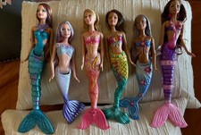 Lot Of 6 Mattel Fairytopia Mermaid Barbie Dolls picture