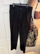 Lululemon Pants Mens Black 36x32 ABC Classic Fit 5 Pocket Trouser Chino picture