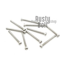 M1 x 10mm, Phillips Pan Head Screws, Steel, Nickel Plated picture