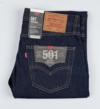 Levi's Premium 501 Original STRAIGHT LEG Jeans Men 34x30- Blue 00501-0101 NWT picture