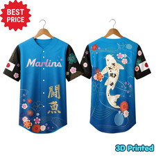 new 2026 Miami Marlins Japanese Heritage Celebration PRINT JERSEY Sep 12 picture