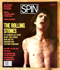 SPIN Magazine - Aug 1986 - Rolling Stones - Metallica - Run DMC - EX Condition picture