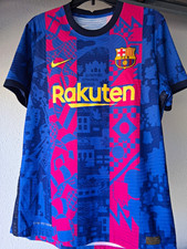 Nike FC Barcelona 2021/22 Soccer Jersey Men's L Blue Fourth picture