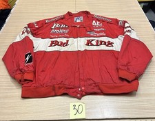 FLAWED Vintage Budweiser BUD Drag Racing Men's Jacket NHRA 2XL picture
