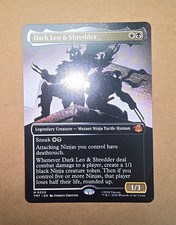 MTG TMT Dark Leo & Shredder (Borderless) #220 NF NM/M picture