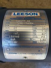 LEESON ELECTRIC MOTOR, 1/4hp, DC 24 Volt, 5/8