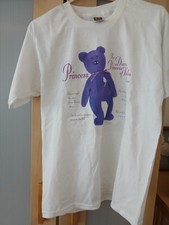 Vintage 1998 Princess Diana Beanie Baby T Shirt Medium White 90s NOS Never Worn picture