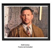 Tom Hardy Hand Signed MobLand Actor 12x8 Photo + Verified COA & PSA Approved picture