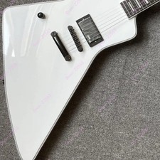 Left-handed Solid Electric Guitar H Pickup Natural Back White No Logo Fast Ship picture