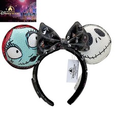 Disney^Parks Loungefly Ears Nightmare Before Christmas Sally Jack 2026 Headband picture