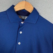 KJUS Ashton Polo Shirt Men's 48/S Clear Lake/Atlanta Blue Comfort Golf UPF 50+ picture