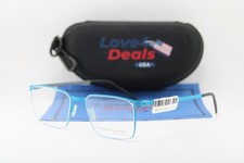 NEW REYKJAVIK EYES 116762 HEXTOR COL 2 SKY BLUE BLACK AUTHENTIC EYEGLASSES 57-18 picture